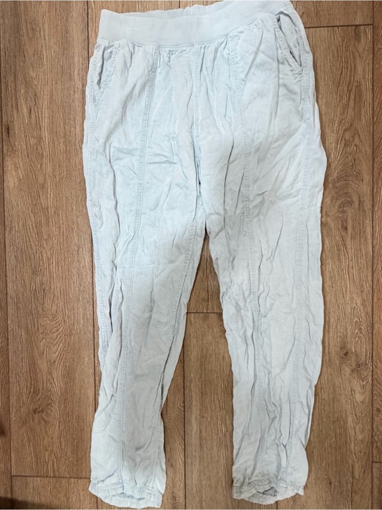 Faherty Pants - Faherty Light blue linen and cotton blend pants